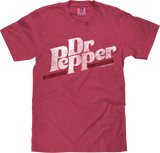 Tee Luv x Comfort Colors Distressed Dr Pepper Logo T-Shirt - Brick Red