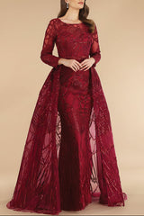 Lara 29633 - Gorgeous Overskirt Dress with Long Sleeves
