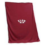 Elon University 1889 Screened Sweatshirt Blanket - Logo Brands - Flyclothing LLC