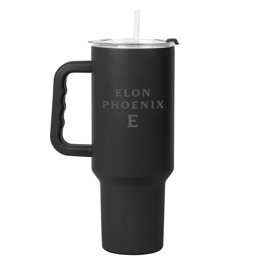 Elon 40oz Black Tonal Powder Coat Tumbler - Logo Brands - Flyclothing LLC
