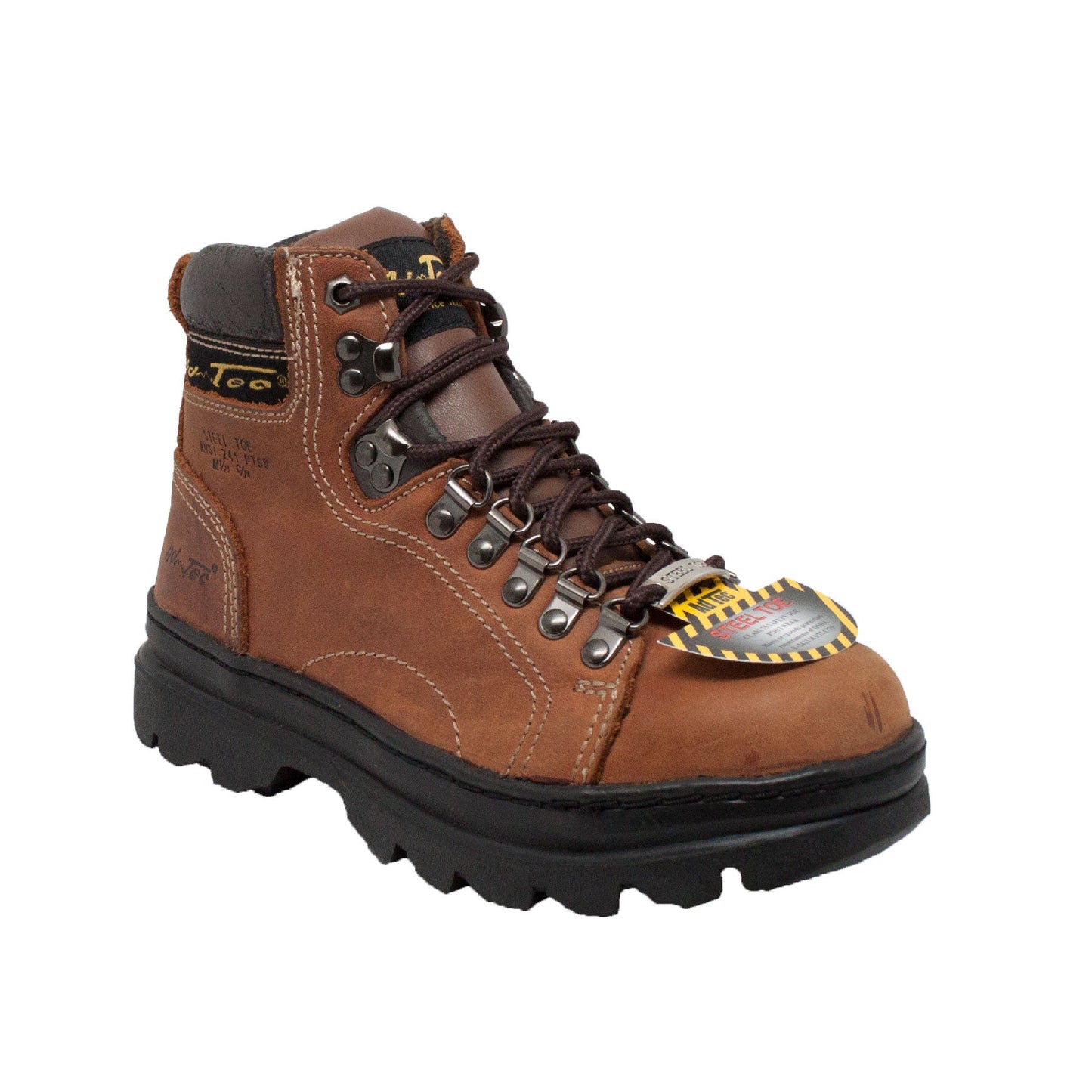 AdTec Women's 6" Steel Toe Work Boot Brown - AdTec - Flyclothing LLC