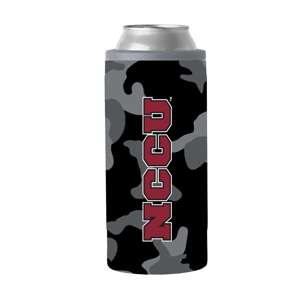 North Carolina Central Black Camo 12oz Slim Can Coolie - Logo Brands - Flyclothing LLC