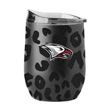 North Carolina Central Leopard 16oz Black Powdercoat Curved Beverage - Logo Brands - Flyclothing LLC