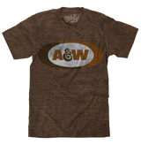 A&W Faded Logo T-Shirt - Brown