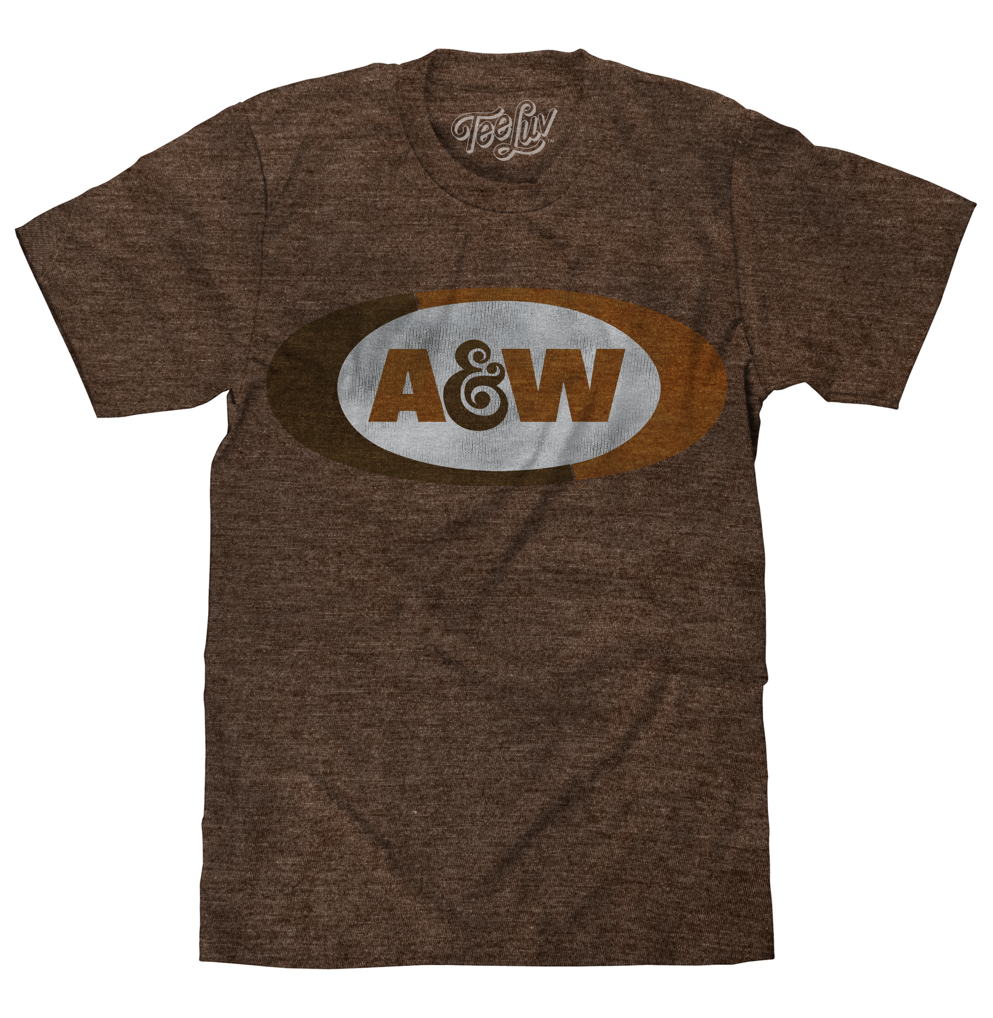 A&W Faded Logo T-Shirt - Brown