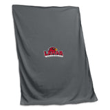 Lamar Full Logo Charcoal Sweatshirt Blanket (Screened) - Logo Brands - Flyclothing LLC