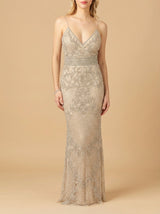 Body Con V-neck Beaded Dress | Lara 29904