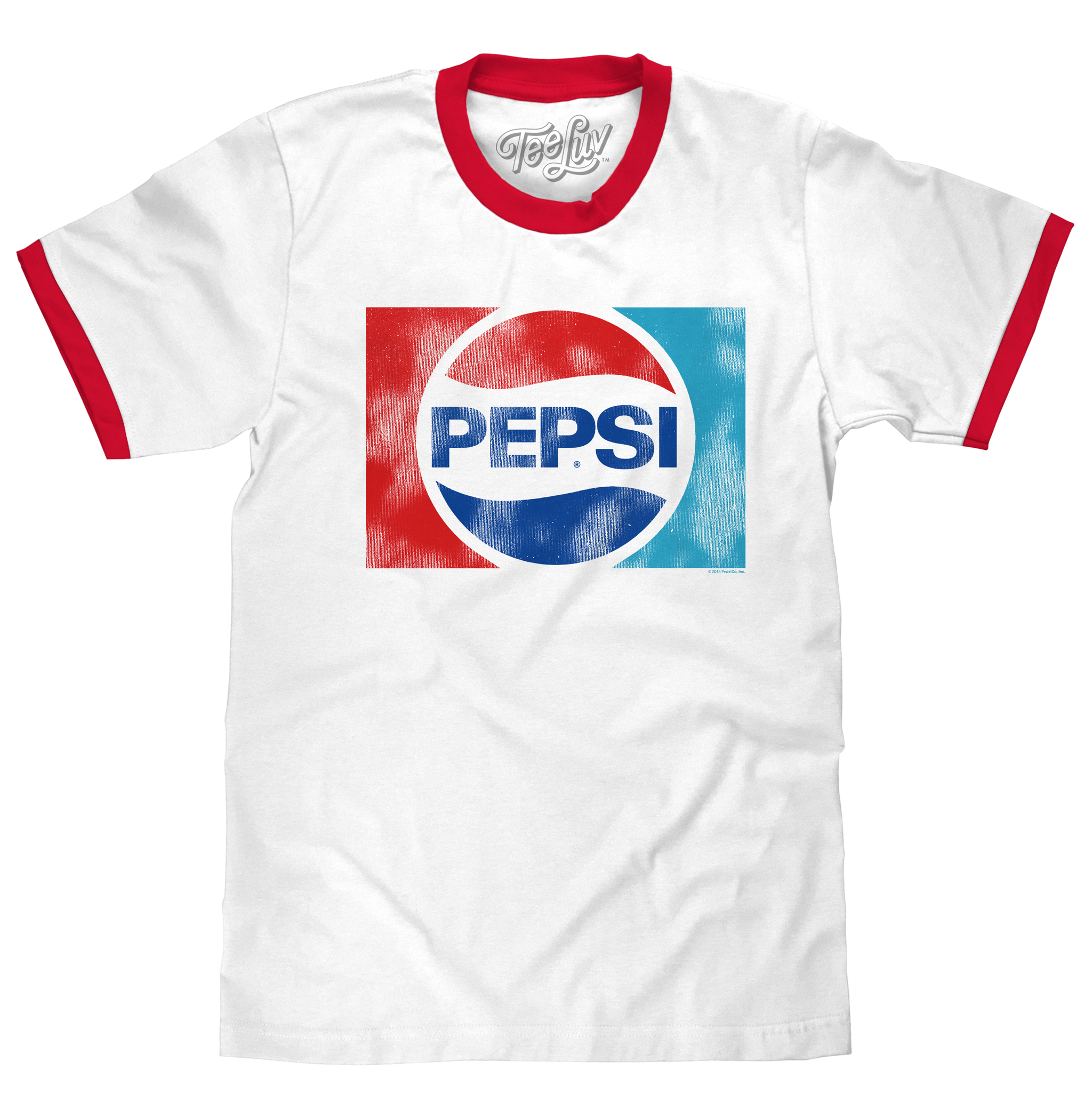 Pepsi Ringer T-Shirt - White and Red