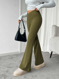 Devine Highly Stretchy Bootcut Pants - Trendsi - Flyclothing LLC