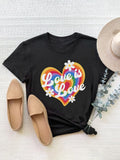 Graphic Round Neck Short Sleeve T-Shirt - Trendsi