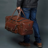 Upgraded Traveler Weekender Duffle - Classy Leather Bags - Flyclothing LLC