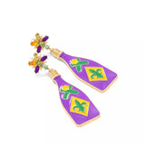 Mardi Gras Bottle Dangle Earrings - Trendsi - Flyclothing LLC