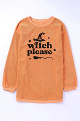 WITCH PLEASE Graphic Dropped Shoulder Sweatshirt - Trendsi - Flyclothing LLC