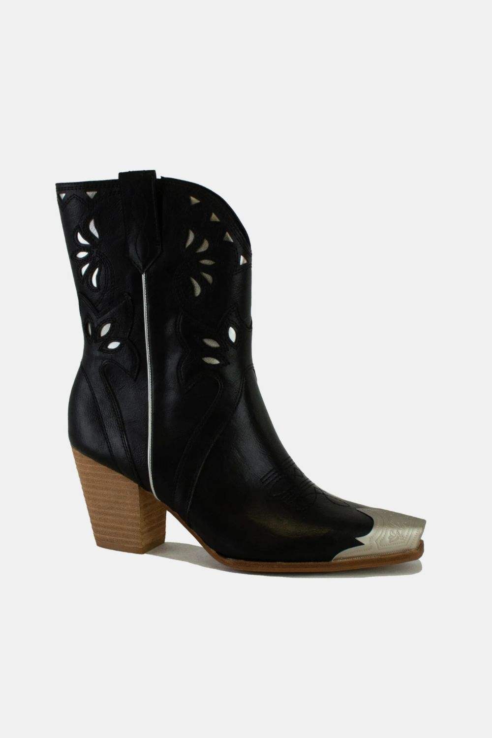 Beast Fashion Cut-Out Floral Embroidery Boots - Trendsi - Flyclothing LLC