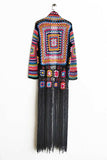 Fringe Tied Long Sleeve Cardigan - Trendsi - Flyclothing LLC
