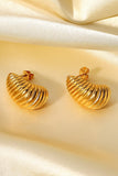 Shell Shore Spiral Stud Earrings - Trendsi