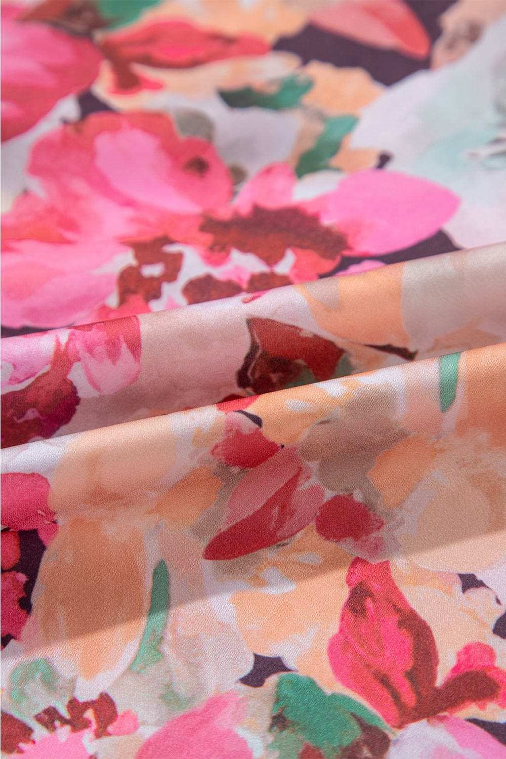 Frill Floral Button Down Long Sleeve Shirt - Trendsi - Flyclothing LLC