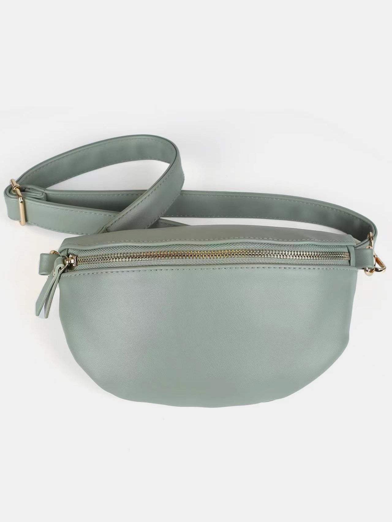 PU Leather Adjustable Strap Crossbody Bag - Trendsi - Flyclothing LLC