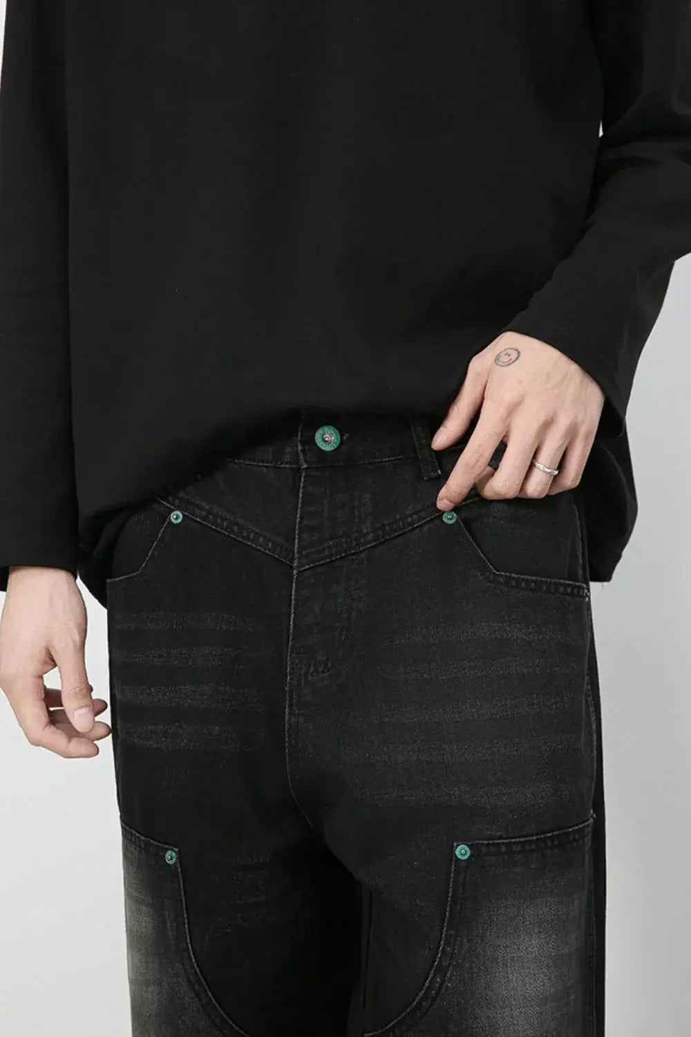 Men's Wide Leg Jeans - Trendsi - Flyclothing LLC