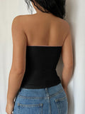 Devine Lace Detail Tube Top - Trendsi
