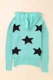 Distressed Drawstring Long Sleeve Hooded Sweater - Trendsi - Flyclothing LLC