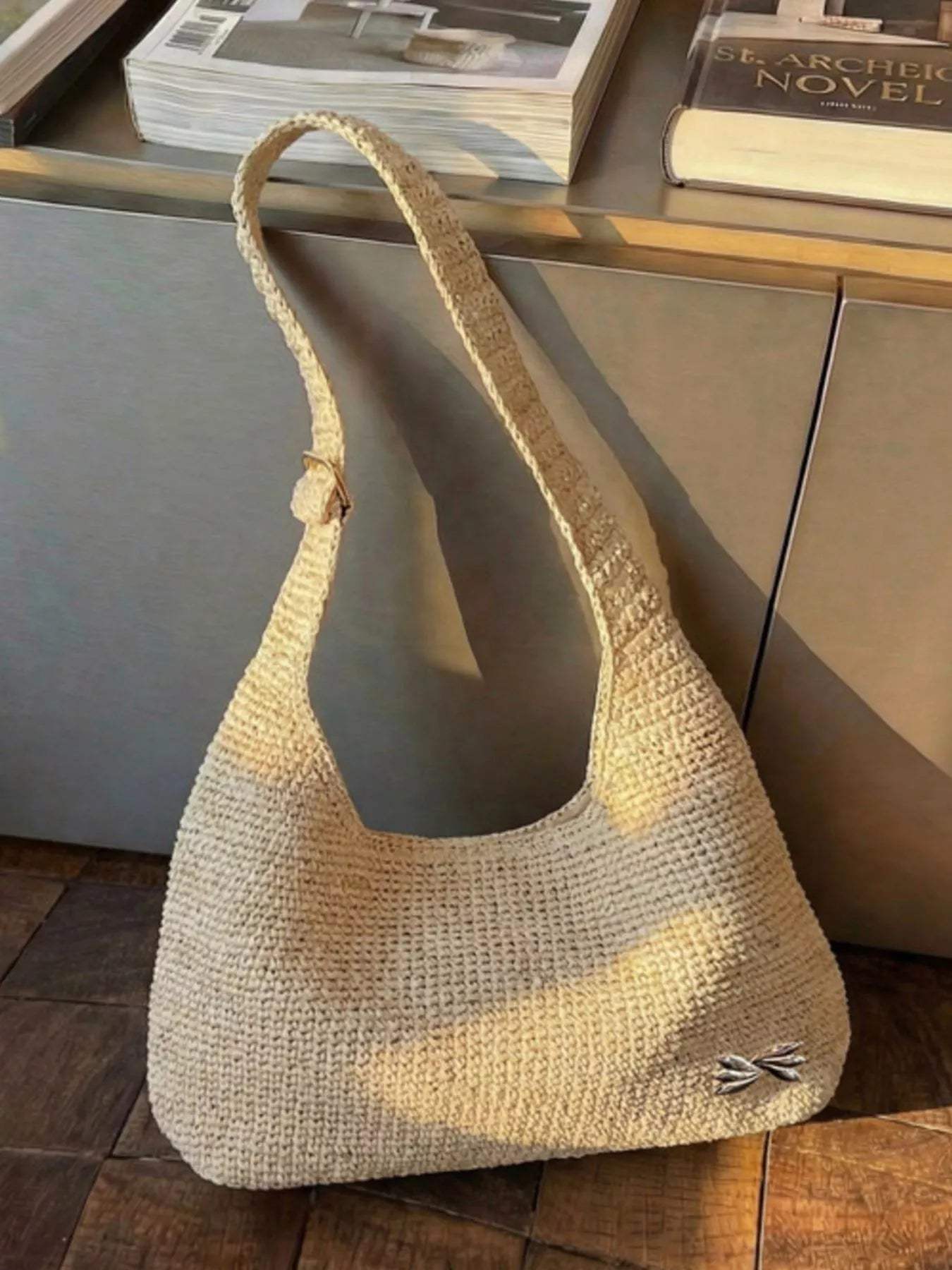 Woven Casual Beach Shoulder Bag - Trendsi - Flyclothing LLC
