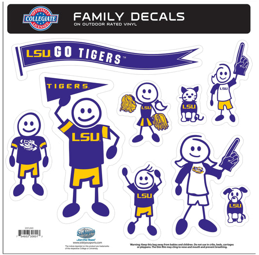 LSU Tigers Family Decal Set Large - LSU Tigers - Flyclothing LLC