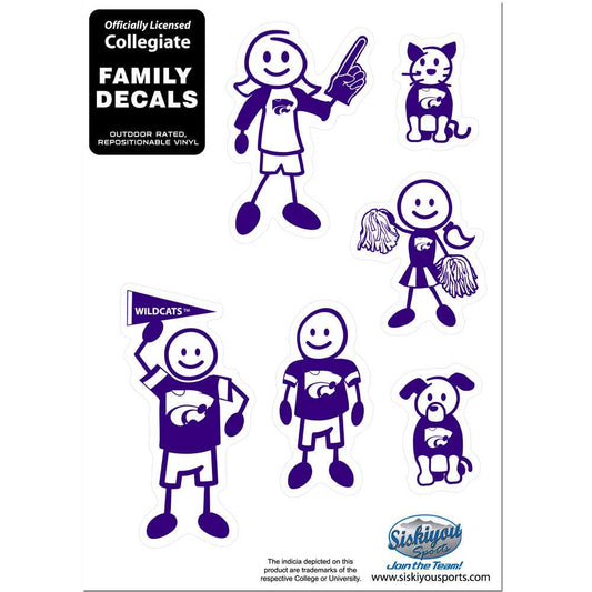 Kansas St. Wildcats Family Decal Set Small - Kansas St. Wildcats - Flyclothing LLC