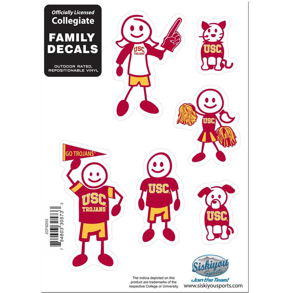 USC Trojans Family Decal Set Small - USC Trojans - Flyclothing LLC