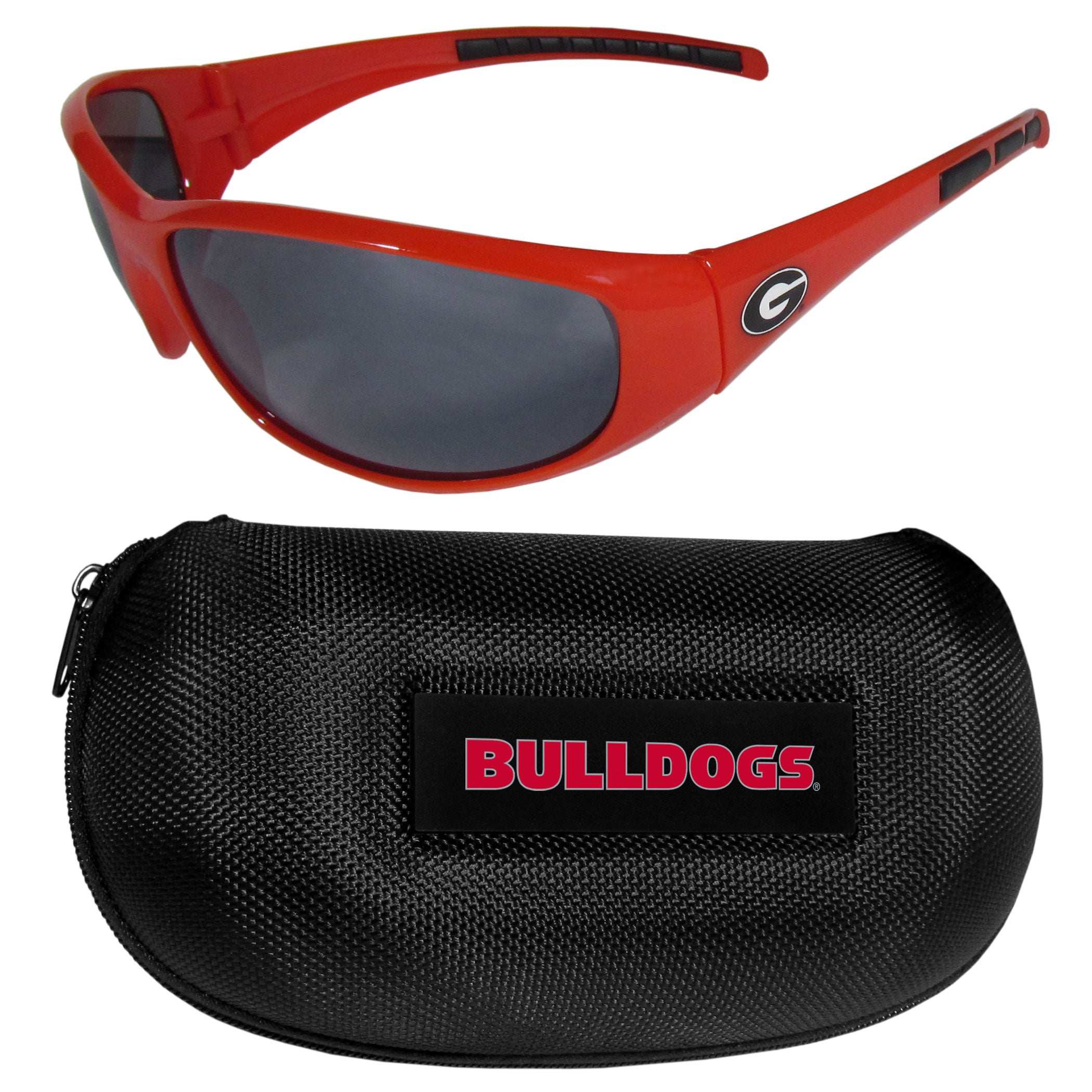 Georgia Bulldogs Wrap Sunglass and Zippered Case Set - Georgia Bulldogs - Flyclothing LLC