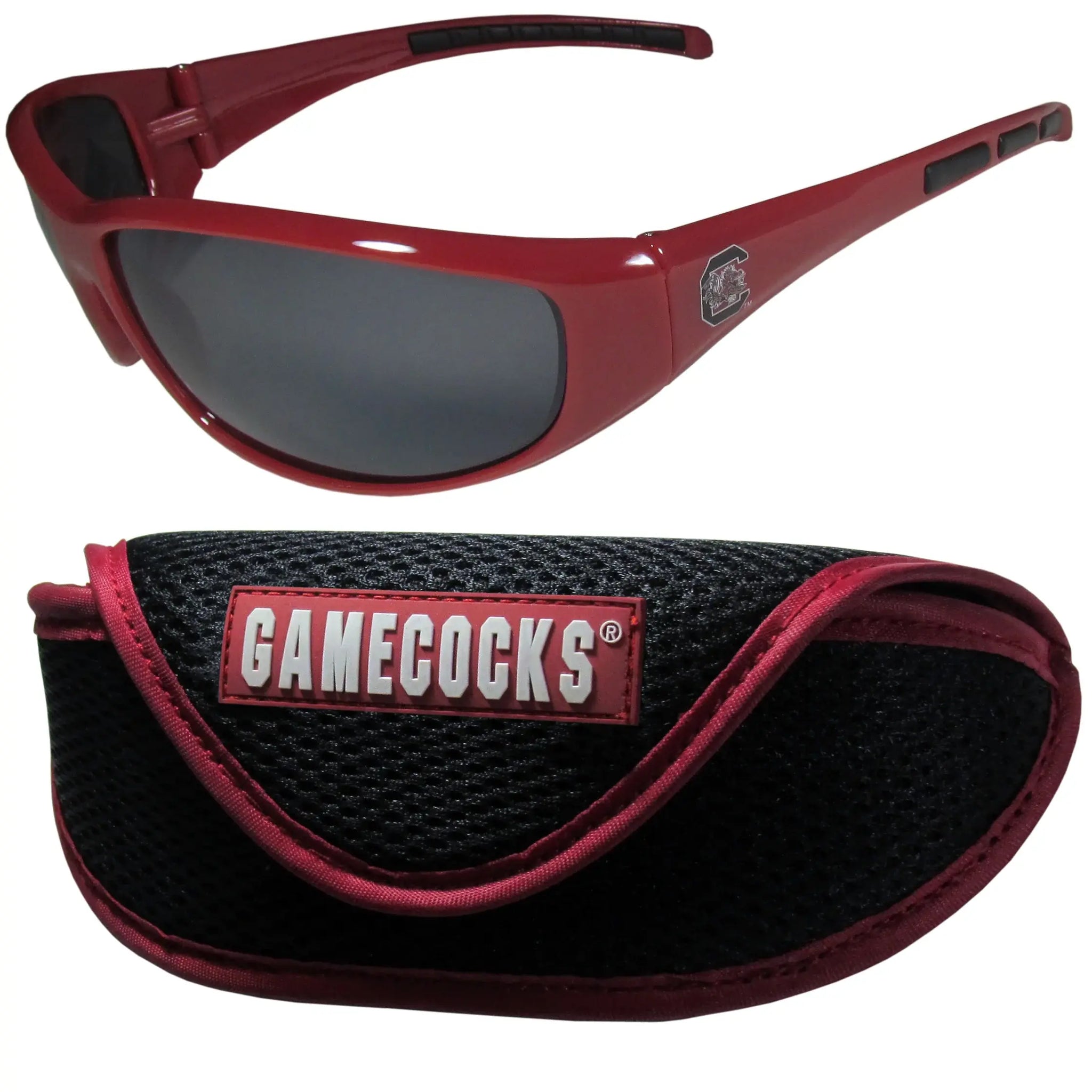 S. Carolina Gamecocks Wrap Sunglass and Case Set - Siskiyou Buckle - Flyclothing LLC