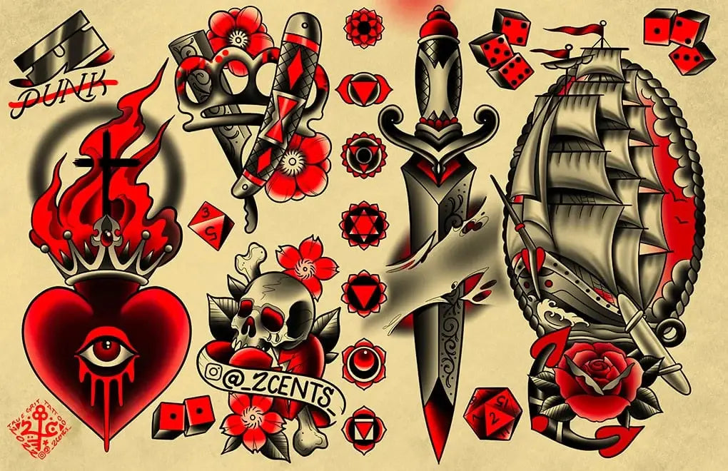 Black Market Art Company 2Cents Flash Print - Black Market Art Company - Flyclothing LLC