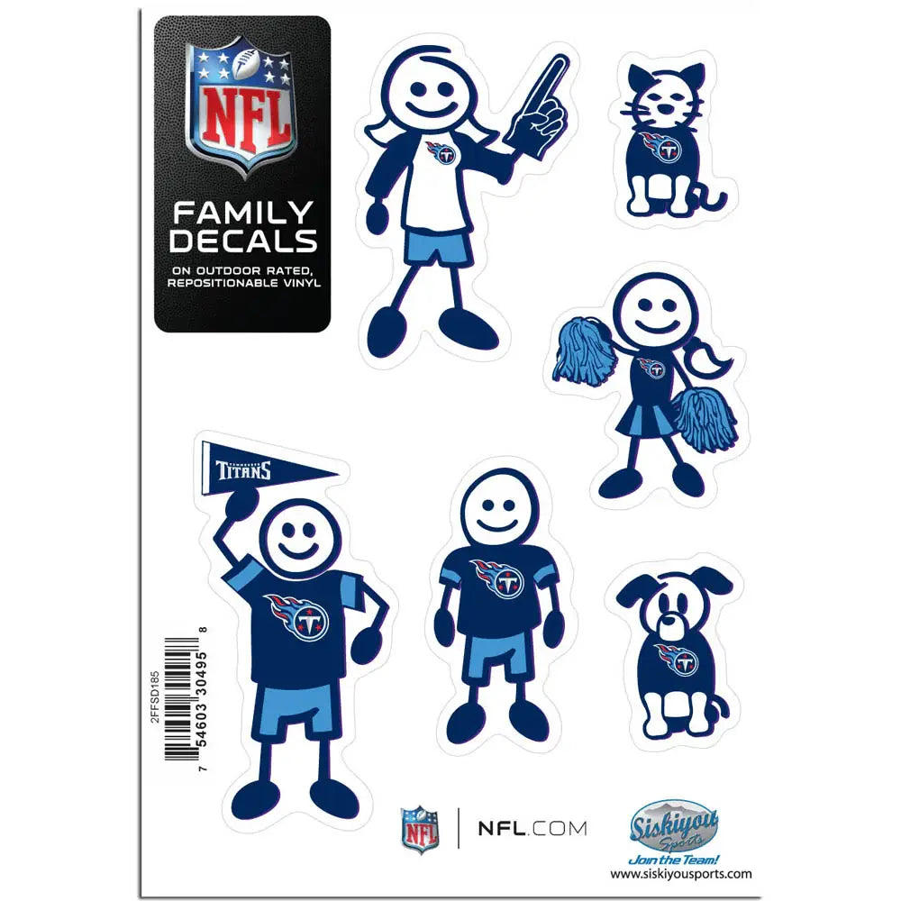 Tennessee Titans Family Decal Set Small - Tennessee Titans - Flyclothing LLC
