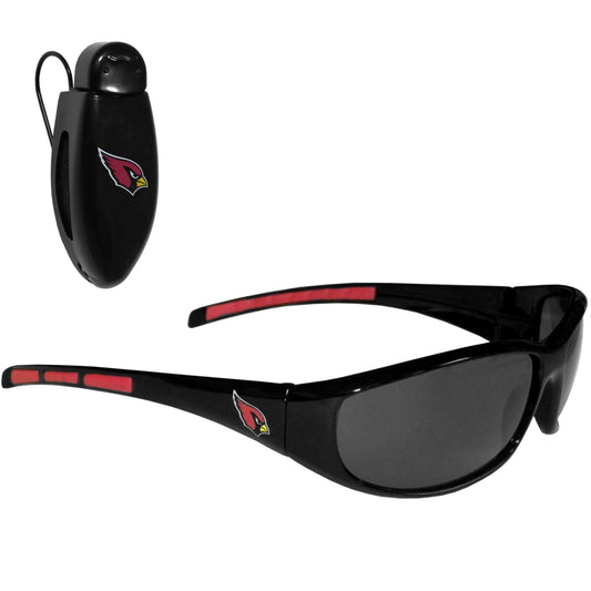 Arizona Cardinals Wrap Sunglass with Visor Clip - Arizona Cardinals