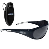Seattle Seahawks Wrap Sunglass with Visor Clip - Seattle Seahawks - Flyclothing LLC