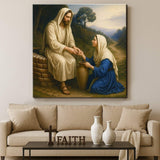 Samaritan at the Well Faith Wall Art - Tailored Canvases - Flyclothing LLC