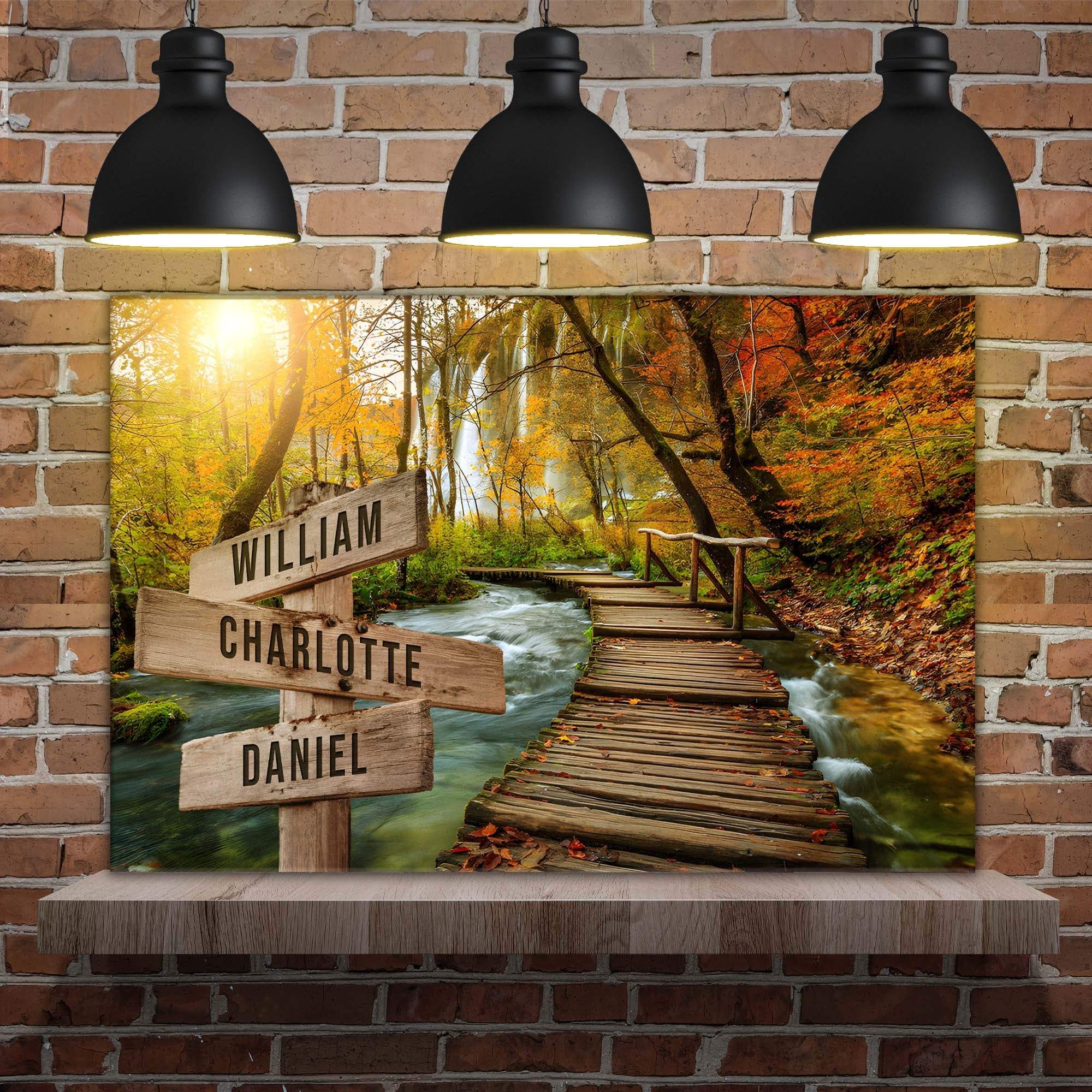 To The Woods Family Names Sign - Tailored Canvases - Flyclothing LLC