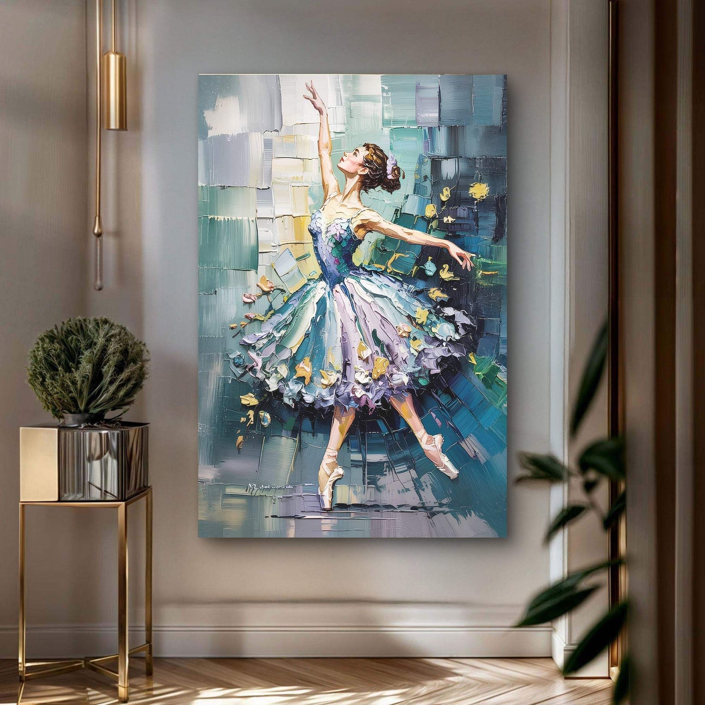 Ballerina Abstract Wall Art - Tailored Canvases - Flyclothing LLC