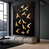 Abstract Flying Swallow Wall Art - Tailored Canvases - Flyclothing LLC