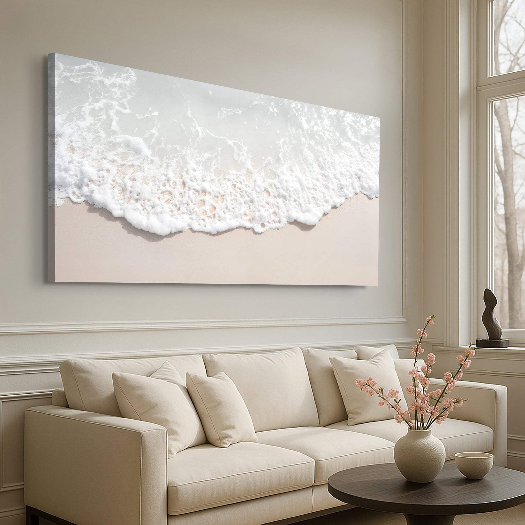 Sandy Waves Wall Art - Tailored Canvases - Flyclothing LLC
