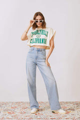 Coney Island Whitefish High Rise Wide Jeans HJ007 - Hey Joanie - Flyclothing LLC