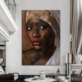 African Woman Painting Wall Art - Tailored Canvases - Flyclothing LLC