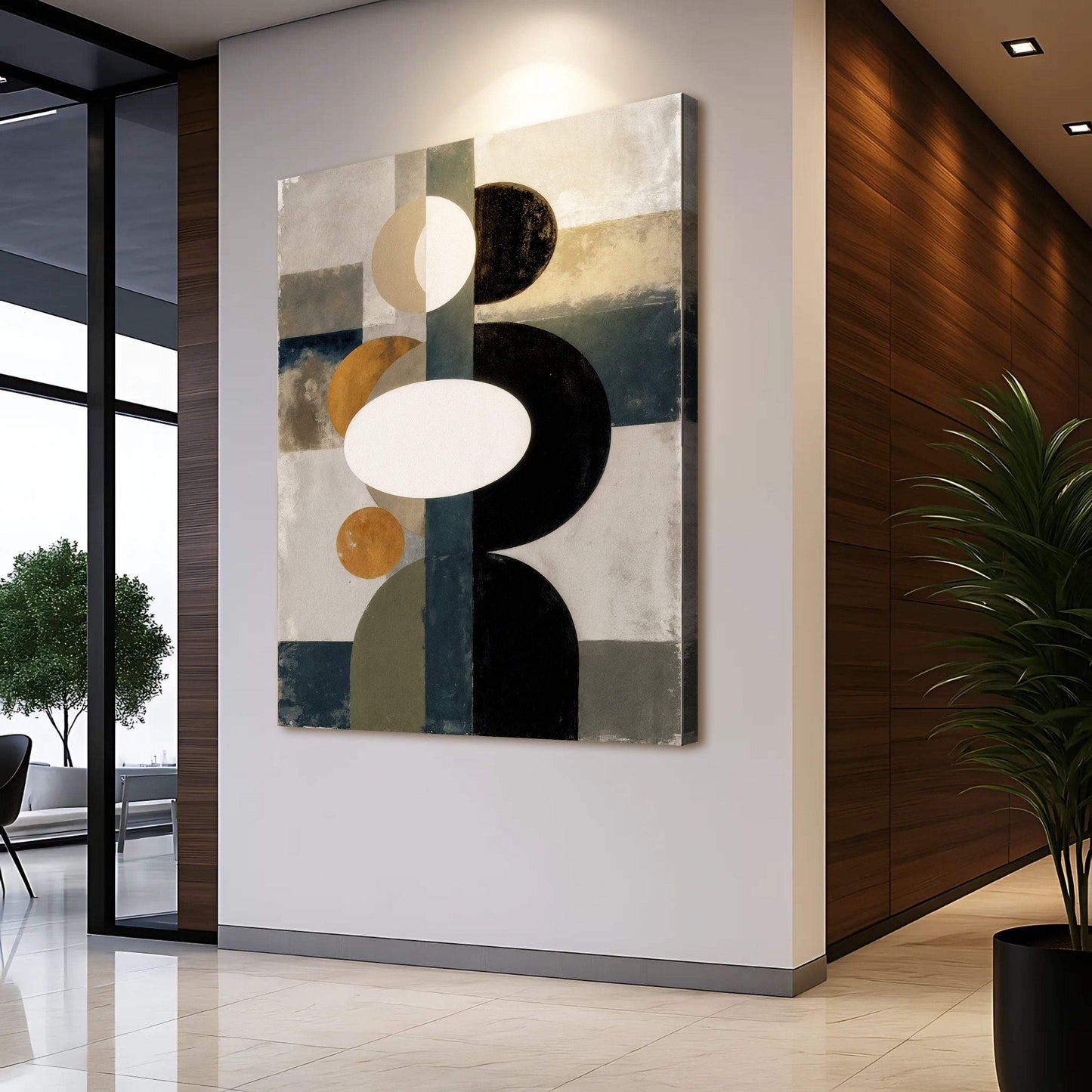 Abstract Contemporary Geometry Wall Art - Tailored Canvases - Flyclothing LLC