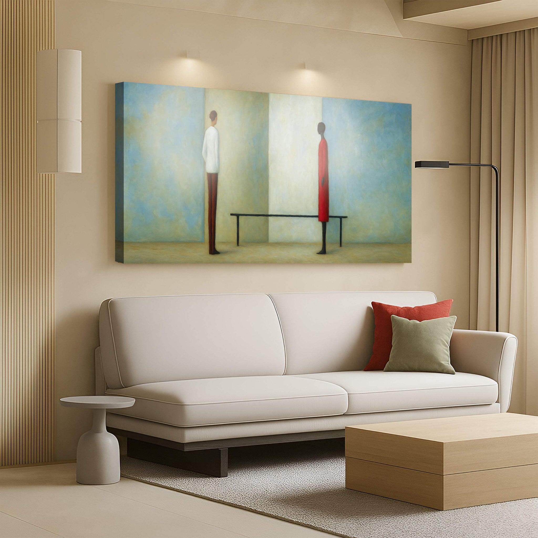 Confrontation Abstract Wall Art - Tailored Canvases - Flyclothing LLC