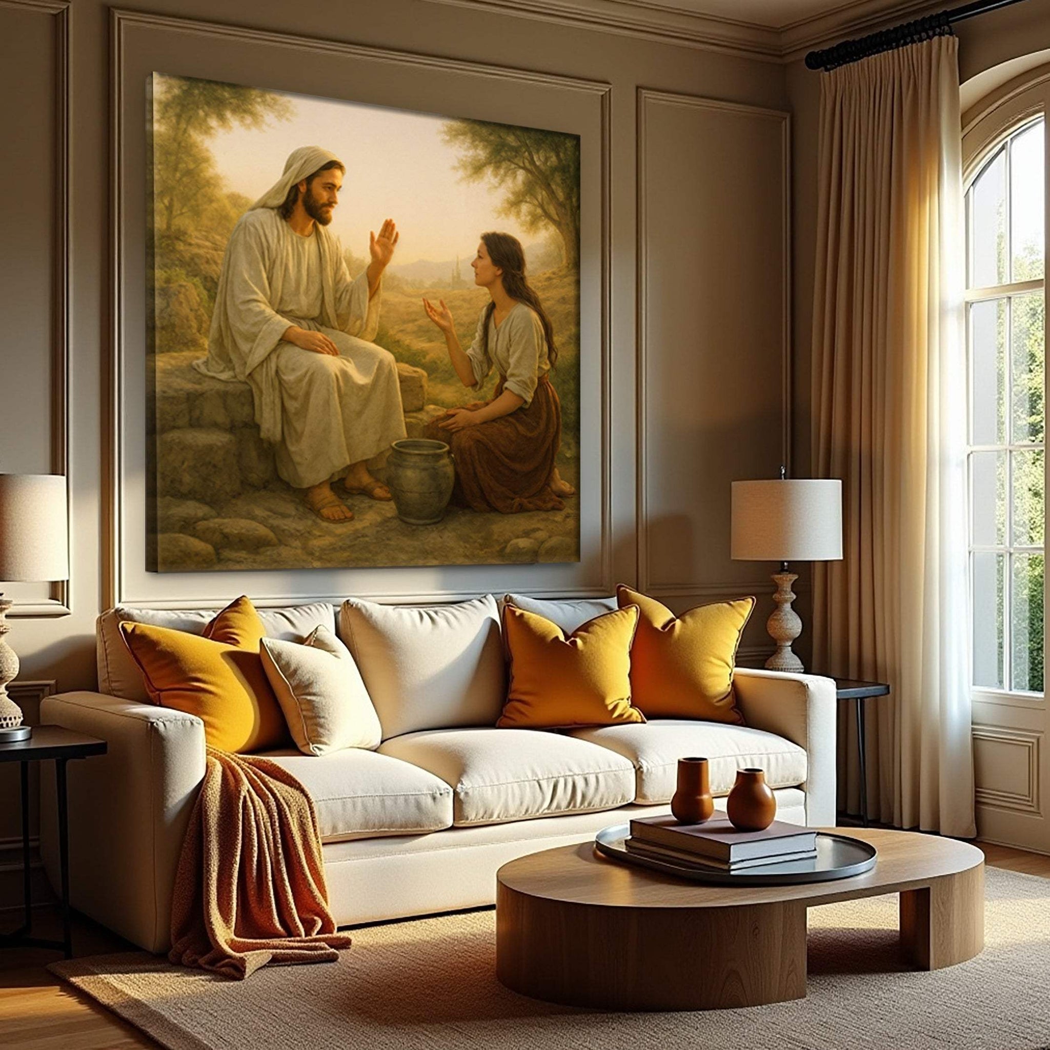 Samaritan at the Well Faith Wall Art II - Tailored Canvases - Flyclothing LLC