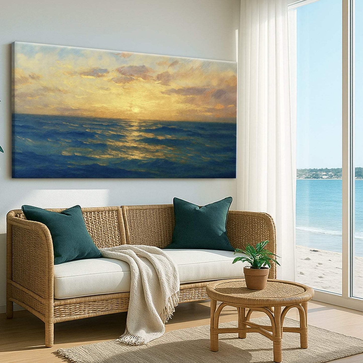 Waterscape Abstract Wall Art VII - Tailored Canvases - Flyclothing LLC