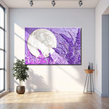 3D Lavander Moon Wall Art - Tailored Canvases - Flyclothing LLC
