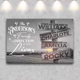 Direction Of Our Lives Family Farm Names Sign III - Tailored Canvases - Flyclothing LLC