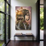 Elephant Jungle Majesty Wall Art - Tailored Canvases - Flyclothing LLC