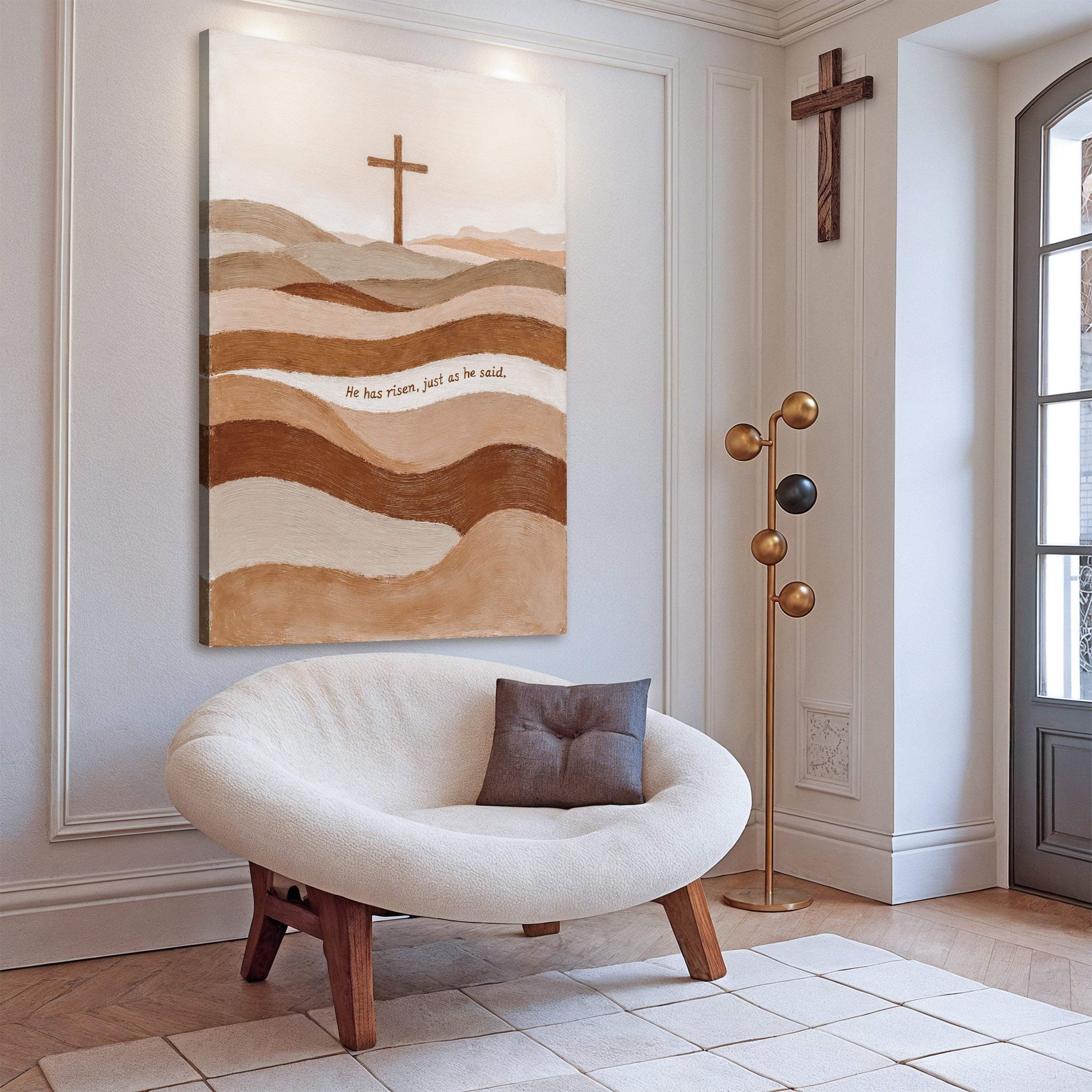 He Has Risen Just As He Said Faith Sign - Tailored Canvases - Flyclothing LLC